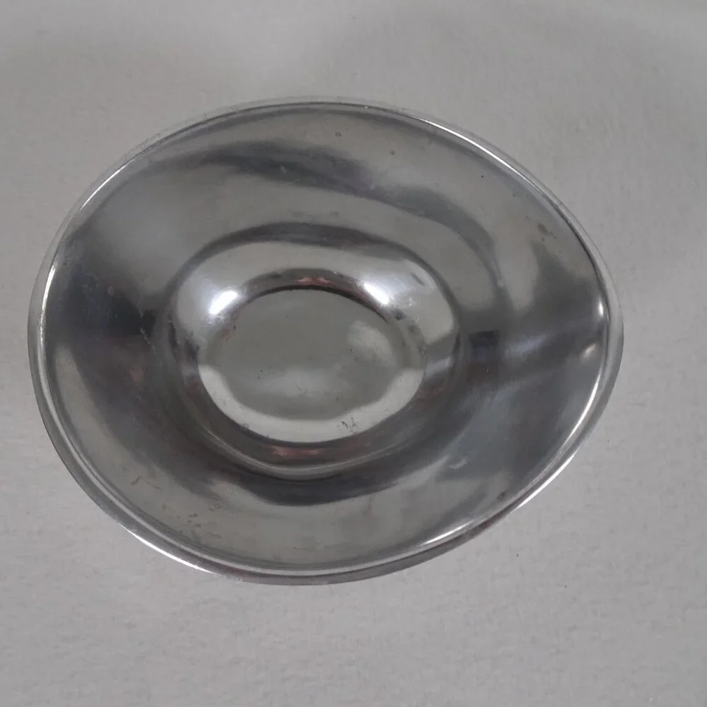 Pottery Barn Metallo Collection Egg Bowl Metal Aluminum Serving Dish
